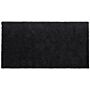 Shaggy Area Rug Black 80 X 150 Cm Modern High-pile Machine-tufted Rectangular Carpet