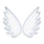 Wall Led Neon Light Angel Wings White Pvc Wall Mount Lights Decorative Light