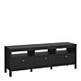 Madrid Tv-unit 3 Drawers In Matt Black