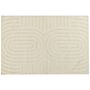 Area Rug Beige Wool 200 X 300 Cm Geometric Pattern Solid Colour Modern Minimalistic Living Room Rug