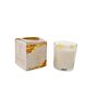 Glass Candlepot Citrine 7x7.5cm