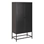 Newcastle 2 Door Cabinet In Matt Black