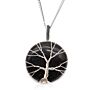 Tree Of Life Gemstone Necklace - Black Onyx