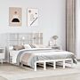 Vidaxl Bookcase Bed Without Mattress White 160x200 Cm Solid Wood