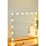 Large Hollywood Makeup Mirror With Led Bulbs 3 Color Lighting Modes Vanity Mirror