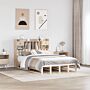 Vidaxl Bookcase Bed Without Mattress 150x200 Cm King Size Solid Wood Pine