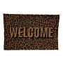 Leopard Print Welcome Coir Doormat 40x60cm