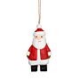 Santa Hanging Wooden Decoration