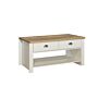 Highgate 2 Drawer Coffee Table Cream & Oak