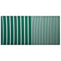 Outdoor Rug Mat Green Synthetic 90 X 180 Cm Striped Geometric Pattern Eco Friendly