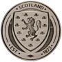 Scottish Fa Antique Silver Crest Badge