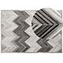 Area Rug Grey 160 X 230 Cm Cowhide Leather Patchwork