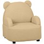 Aiyaplay Kids Armchair, Bear Shaped Toddler Chair For Bedroom Playroom Living Room, Aged 18 Months To 3 Years - Khaki