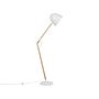 Floor Lamp White Colour Metal 175 Cm Adjustable