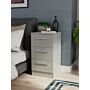 Contrast 3 Drawer Bedside Cabinet In Dusk Grey