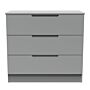 Milan 3 Drawer Chest In Dusk Grey