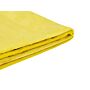 Bed Frame Cover Yellow Velvet For Bed 160 X 200 Cm Removable Washable