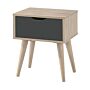 Scandi Oak Lamp Table Grey