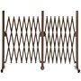 Outsunny Expanding Trellis Fence Freestanding Movable Fence Foldable Garden Screen Panel Aluminium, 405cm X 103.5cm, Dark Brown