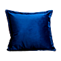 Navy Blue Velvet Cushion - Feather Filled