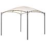 Pergola Beige Polyester Steel 305 X 305 Cm Fabric Shade Metal Frame Garden Pavilion