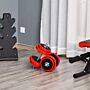 Homcom 20kgs Two-in-one Dumbbell & Barbell Adjustable Set Strength Muscle Exercise Fitness Plate Bar Clamp Rod Home Gym Sports Area