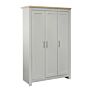 Highgate 3 Door Wardrobe Grey & Oak