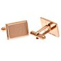 West Ham United Fc Rose Gold Plated Cufflinks