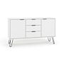 Augusta White Medium Sideboard With 2 Doors, 3 Drawers