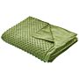 Weighted Blanket Cover Green Polyester Fabric 100 X 150 Cm Dotted Pattern