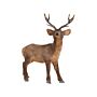 Decorative Figurine Brown Faux Fur Christmas Decoration Reindeer 68 Cm Living Room Decor