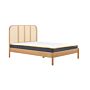 Margot Super King Rattan Bed Oak