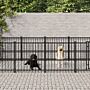 Vidaxl Outdoor Dog Kennel Steel 7.51 M²