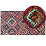 Rag Rug Multicolour Cotton 80 X 150 Cm Braided Bohemian Hand Made Rug