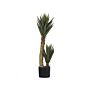 Artificial Potted Aloe Vera Green And Black Synthetic 90 Cm Material