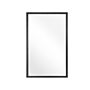 Wall Mounted Hanging Mirror Black 60 X 90 Cm