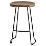 Franklin Hardwood Shaped Bar Stool