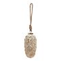 Antique White Wash Pine Cone Bauble