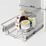 Vidaxl Pull-out Wire Baskets 2 Pcs Silver 400 Mm