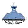 Ceiling Lamp Blue Metal 83 Cm Pendant Cage Factory Shade Chain