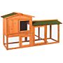 Pet Vida Double Wooden Pet Hutch