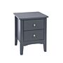 Como Blue 2 Petite Drawer Bedside Cabinet