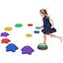 Zonekiz Kids Stepping Stones, 11 Pieces Balance River Stones For Obstacle Course, Stackable Non-slip Starfish Shape, Sensory Play For Indoors Outdoors