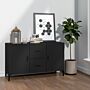 Vidaxl Sideboard Black 100x36x60 Cm Engineered Wood