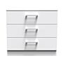 Devon 3 Drawer Chest In White