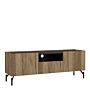 Kendall Tv-unit With 2 Doors + 1 Drawer Oak And Black