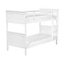 Double Bank Bed White Pine Wood Eu Single Size 3ft High Sleeper Children Kids