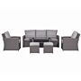 Paris 7 Seater 6pc Deluxe Sofa Dining Set