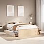 Vidaxl Bed Frame Without Mattress With Headboard 150x200 Cm King Size Solid Wood Pine