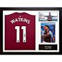 Aston Villa Fc Watkins Signed Shirt (framed)